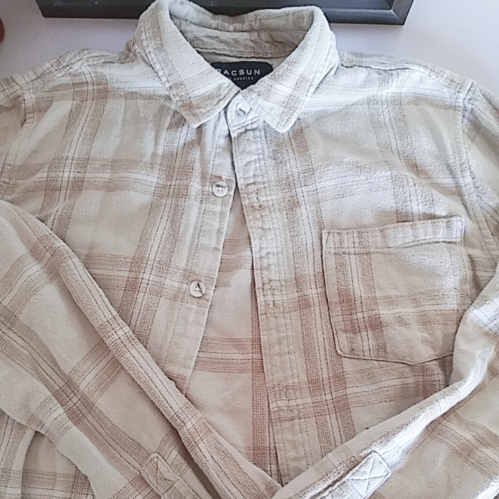🍂Pacsun tan button up🍂